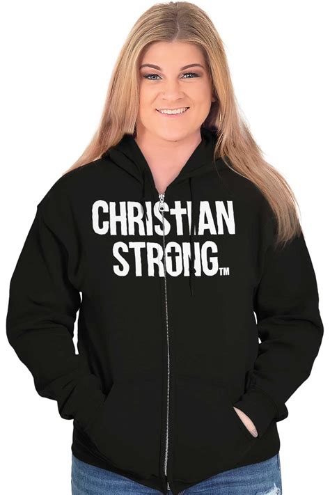 christian strong sweatshirts men.